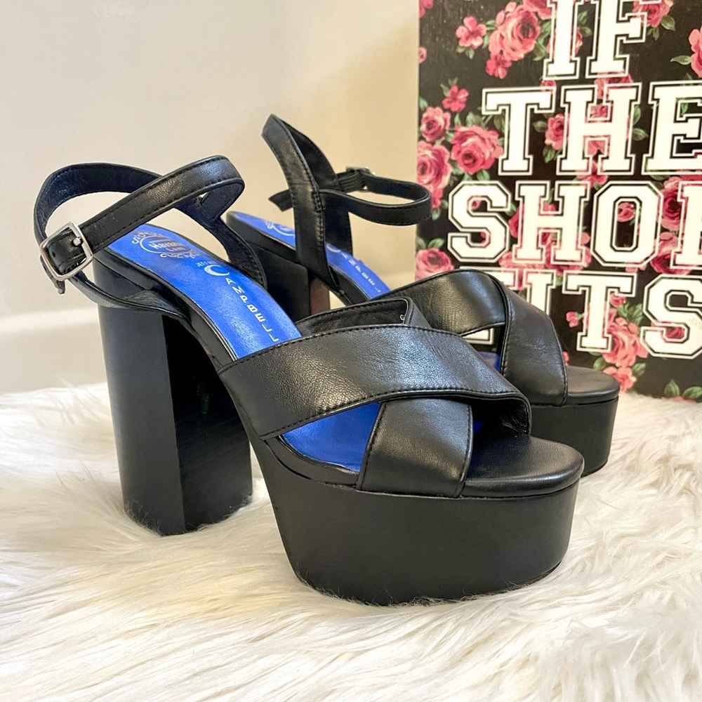 🆕 Jeffrey Campbell Geri Leather Platform - Picture 8 of 11